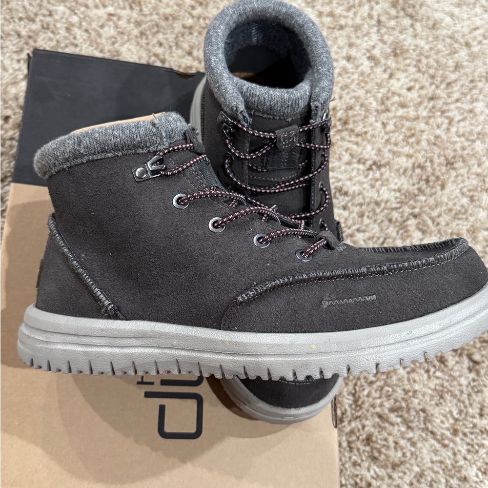 Hey Dude Black and Gray Men's Boots